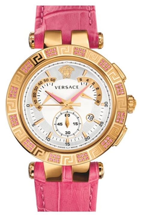 versace pink gold watch|versace chrono watch.